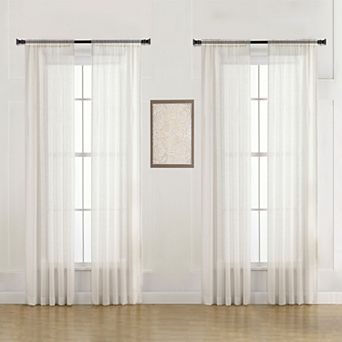 B. Smith 4-pack Rod Pocket Window Curtain Set