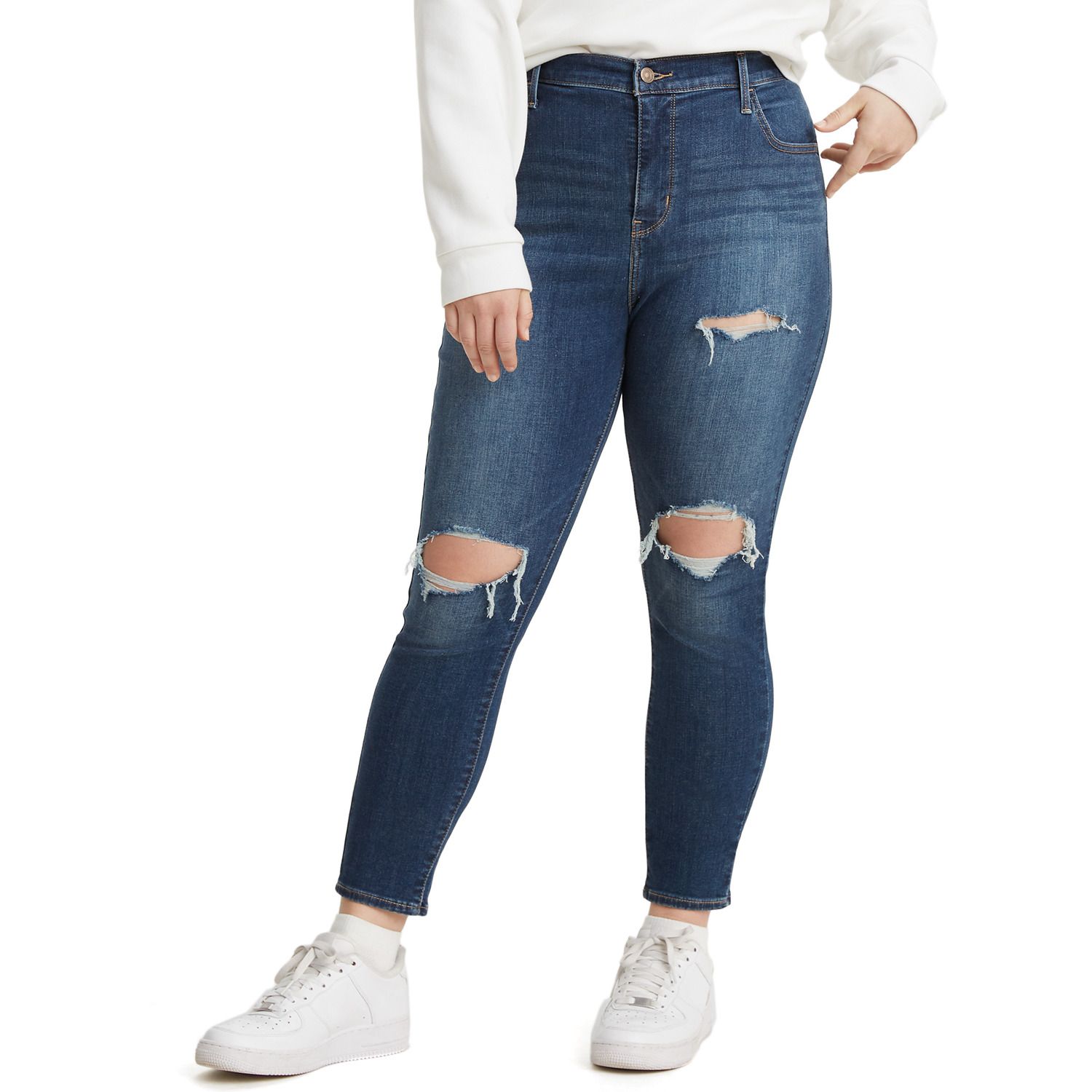 plus size high waisted levi jeans