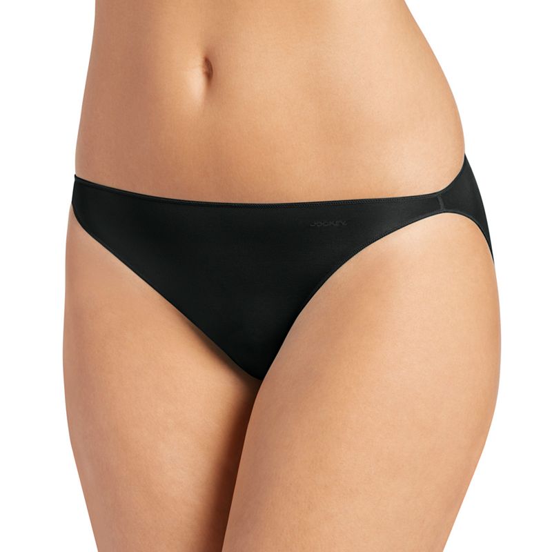 UPC 789373876244 product image for Jockey No Panty Line Promise String Bikini Panty 1330, Women's, Size: 6, Black | upcitemdb.com