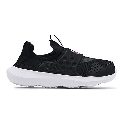 Kids black under armour shoes hotsell