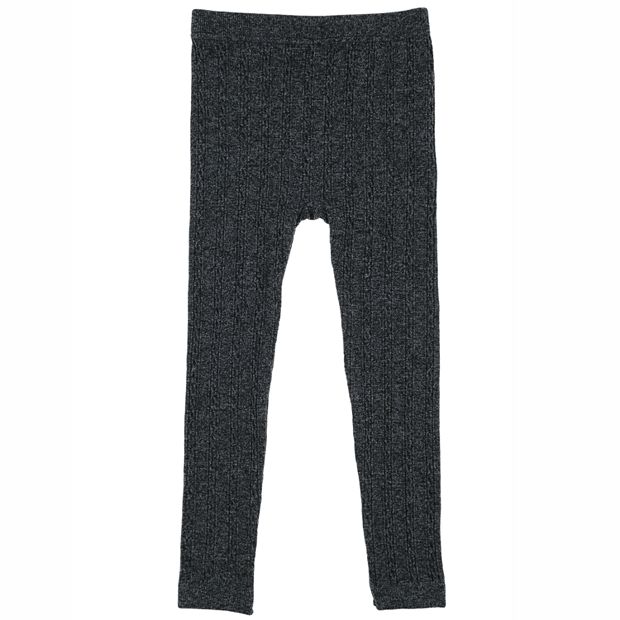 Girls 4-14 Elli by Capelli Skinny Cable Fleece-Lined Seamless Leggings