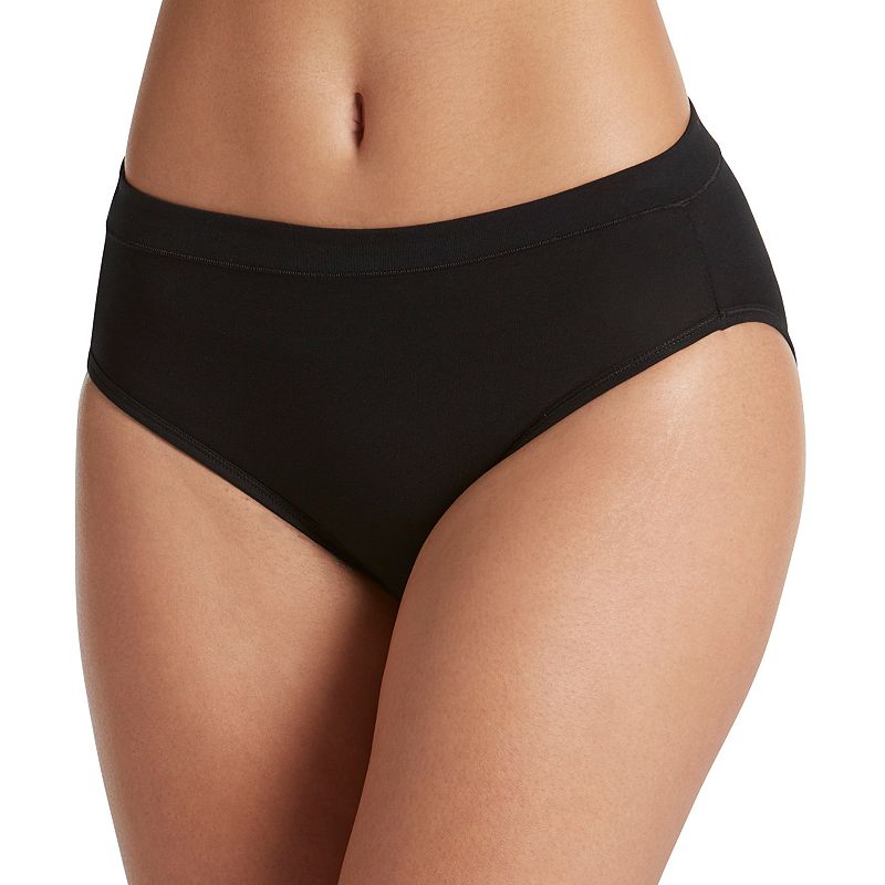 Women's Jockey® Cotton Stretch Hi-Cut Panty 1555, Size: 9, Black