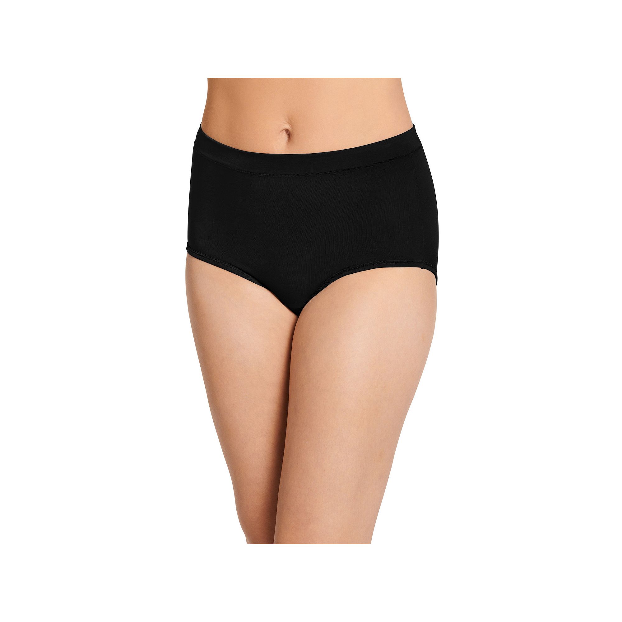 Womens Jockey® Cotton Stretch Brief Panty 1556, Black