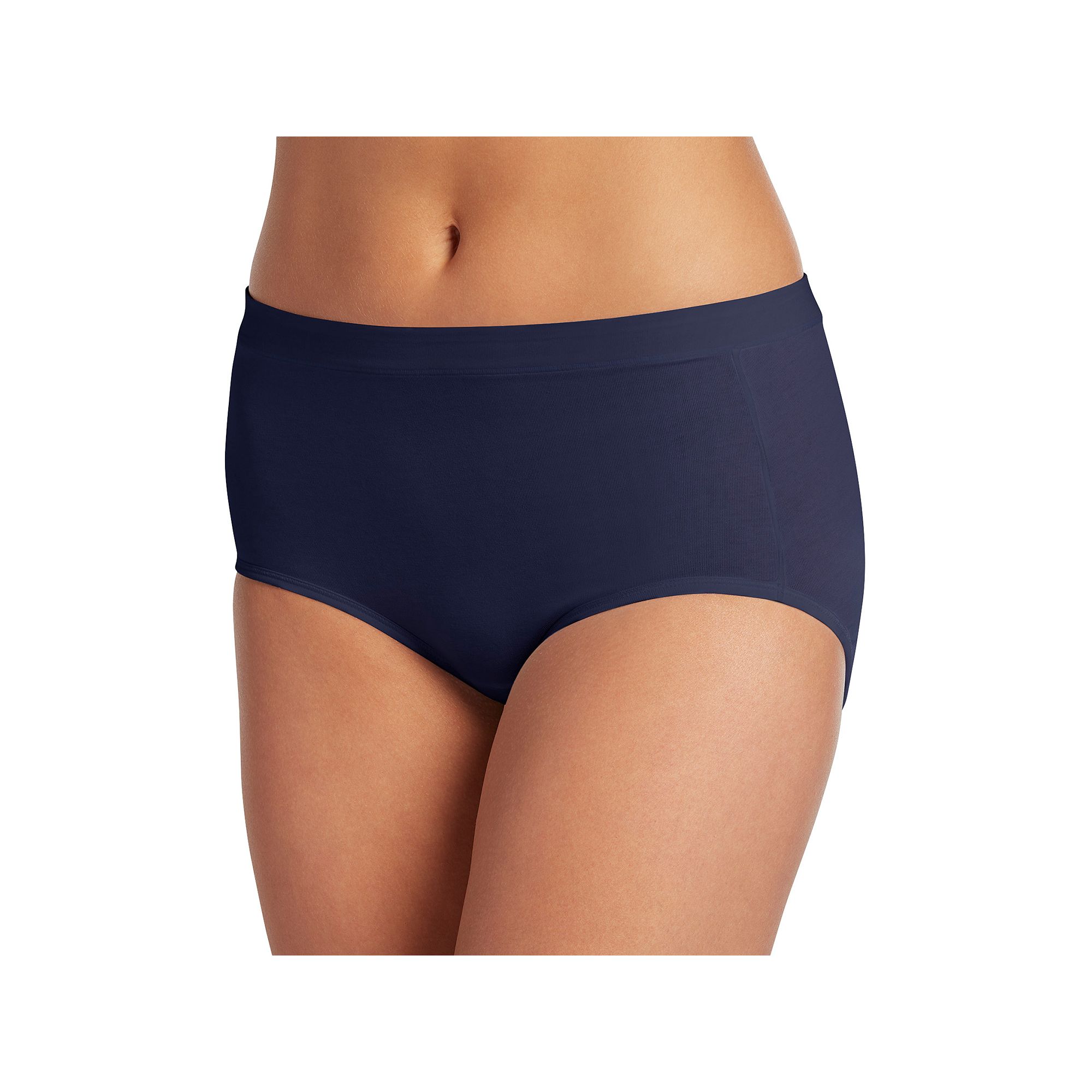 Womens Jockey® Cotton Stretch Brief Panty 1556, Just Past Black