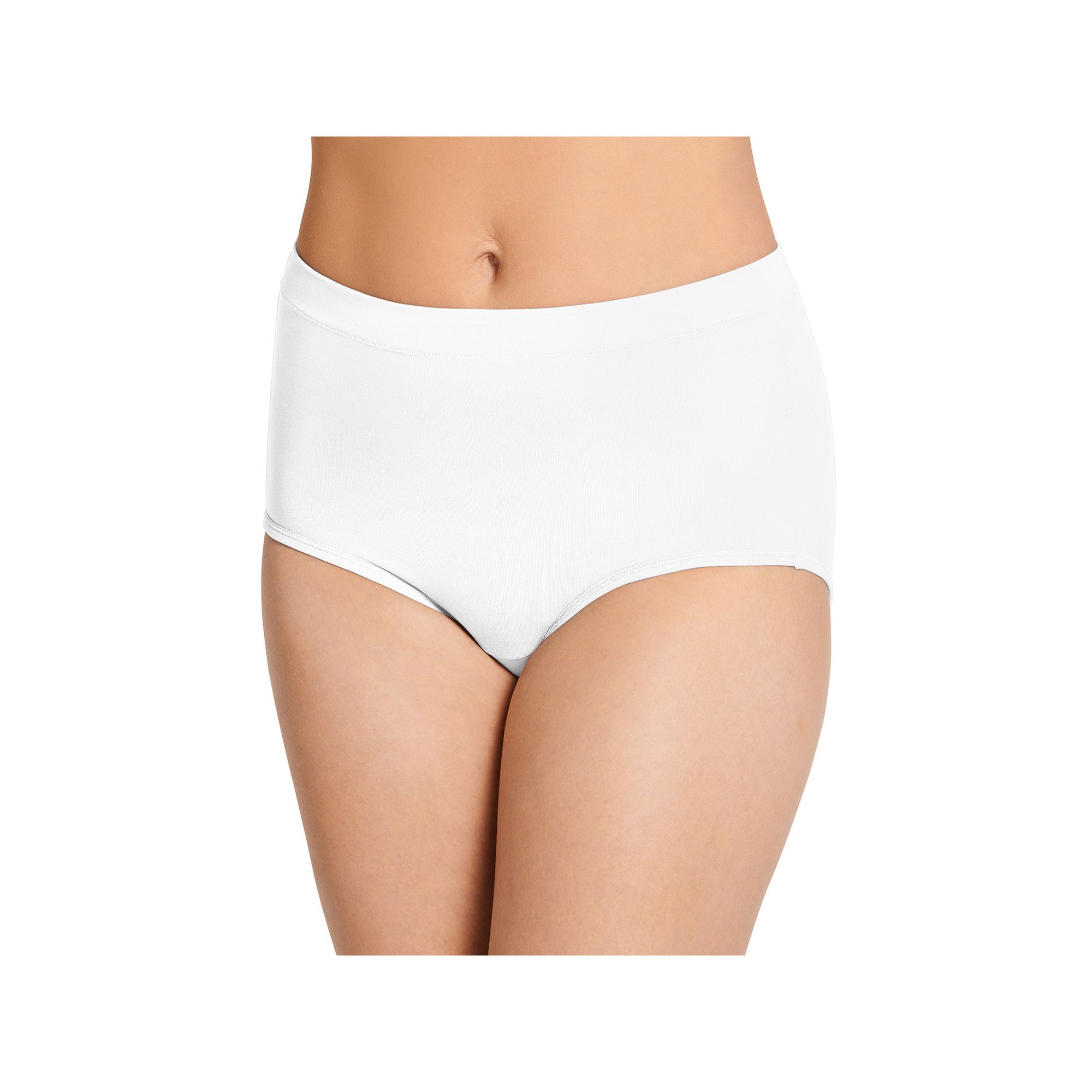 Womens Jockey® Cotton Stretch Brief Panty 1556, Size: 7, White