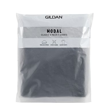 Men's Gildan 3-Pack Platinum Modal V-Neck Tees