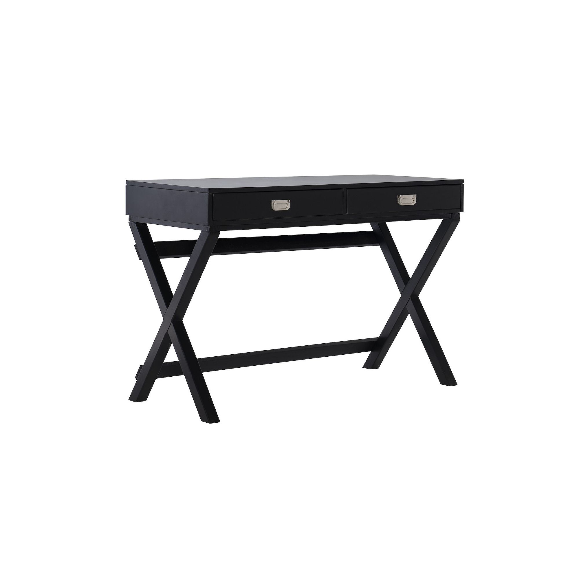 Linon Peggy 2-Drawer Writing Desk, Black
