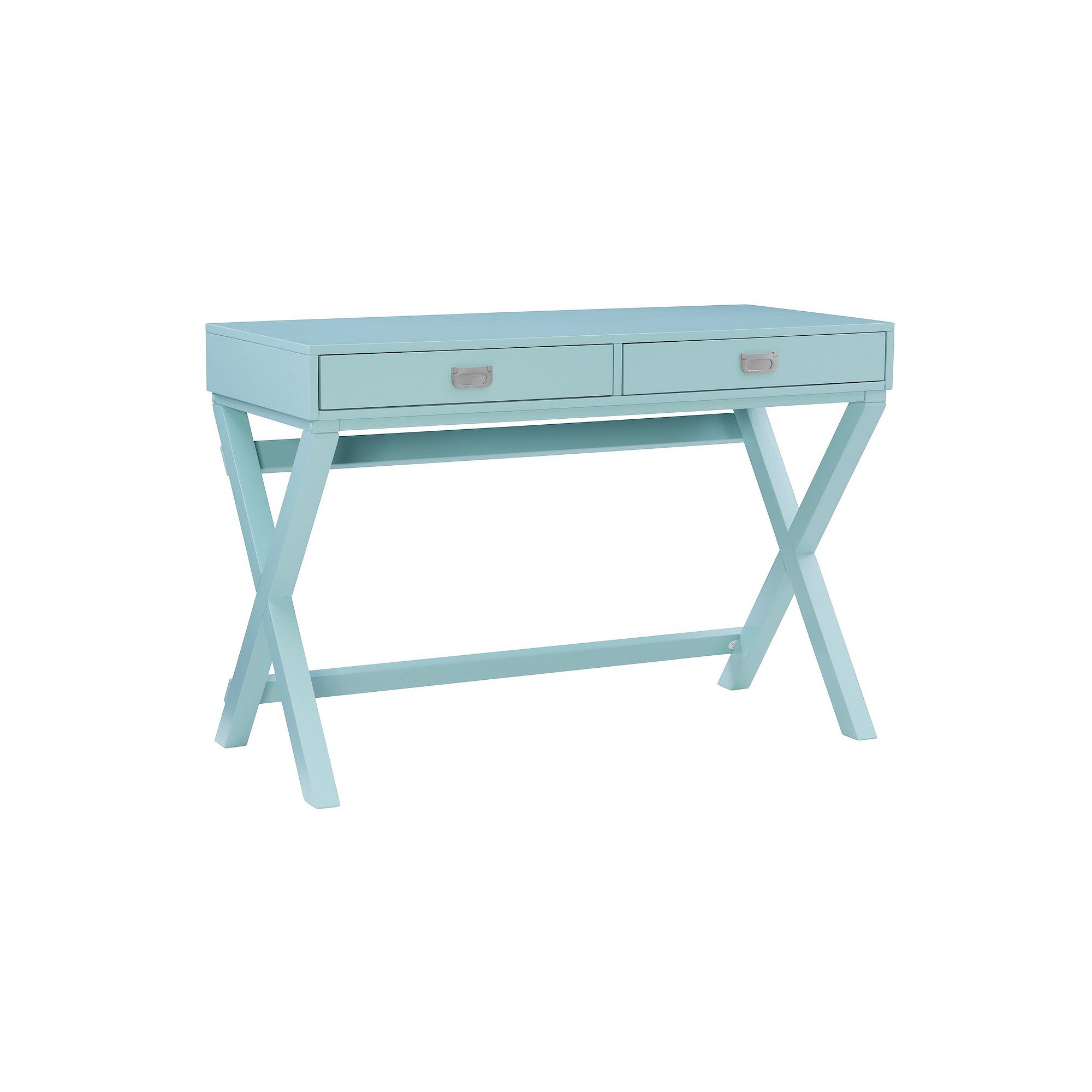 Linon Peggy 2-Drawer Writing Desk, Blue
