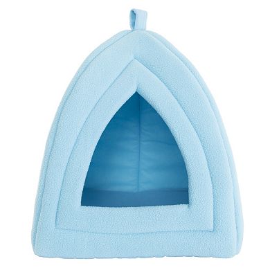 PetMaker Indoor Igloo Cat House Pet Bed with Removable Foam Cushion