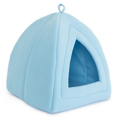 PetMaker Indoor Igloo Cat House Pet Bed with Removable Foam Cushion