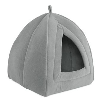 PetMaker Indoor Igloo Cat House Pet Bed with Removable Foam Cushion