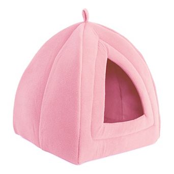PetMaker Indoor Igloo Cat House Pet Bed with Removable Foam Cushion
