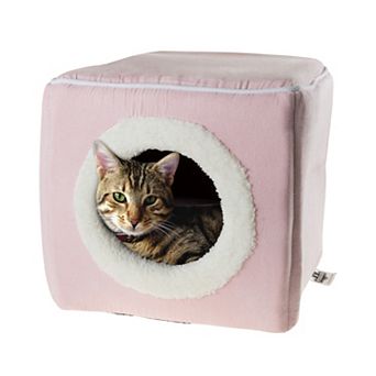 PetMaker Pet Pal Cozy Cave Enclosed Cube Cat Bed