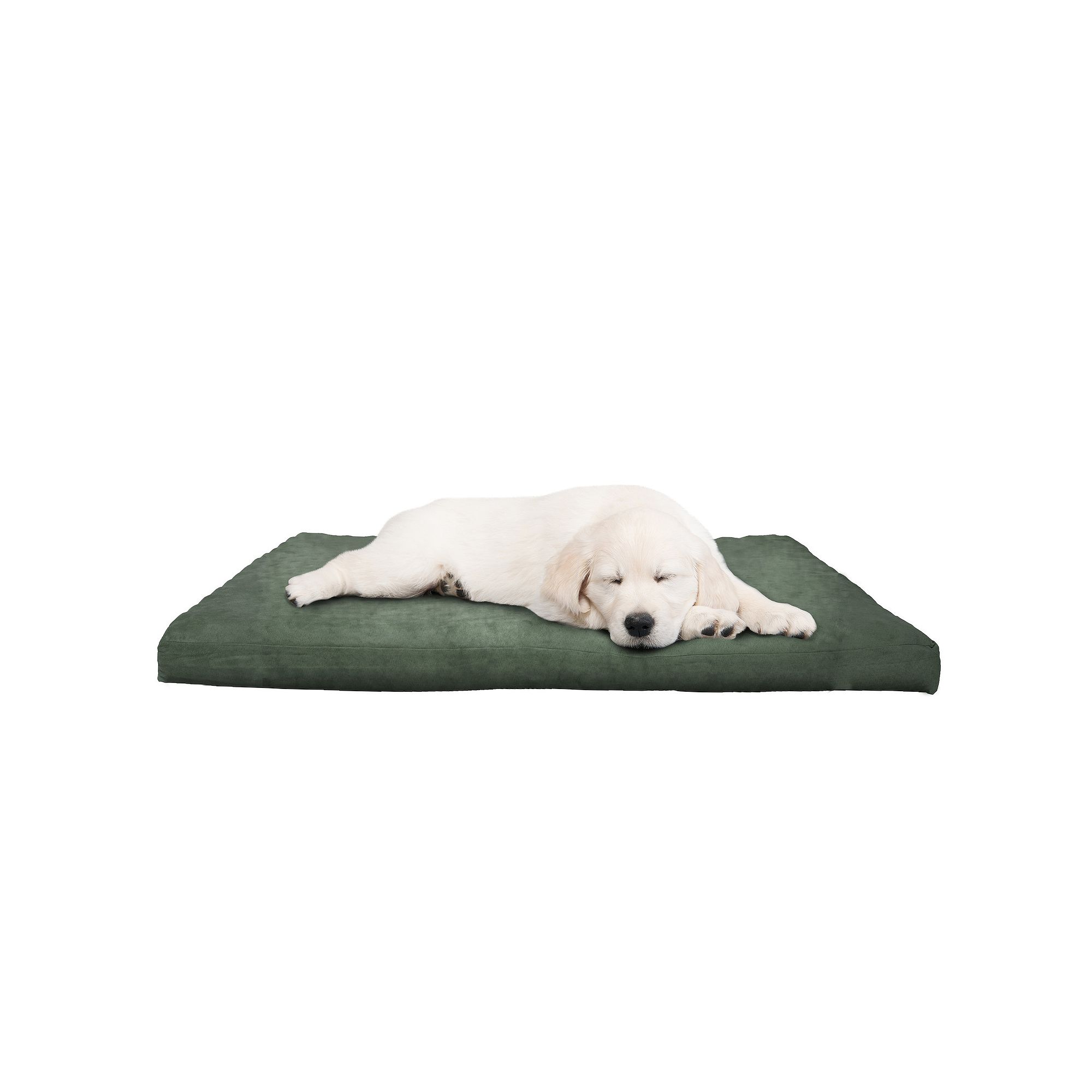 PetMaker Orthopedic 3-Inch Triple Foam Dog Pet Bed with Green Removable Cov
