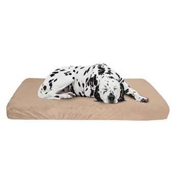 PetMaker 2-Layer Orthopedic Egg Crate Memory Foam Dog Pet Bed with Beige Washable Cover
