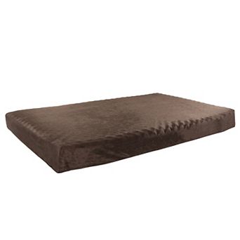 PetMaker 2-Layer Orthopedic Egg Crate Memory Foam Dog Pet Bed with Beige Washable Cover