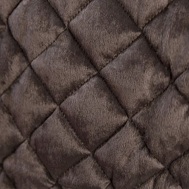 PetMaker 38" x 36" Brown Water-Resistant Pet Couch Cover Bed with Memory Foam Bolster for Dogs and Cats