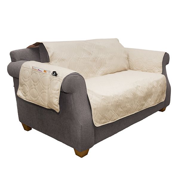 PetMaker Waterproof Furniture Protector Cover for Love Seat with Storage - Beige Khaki