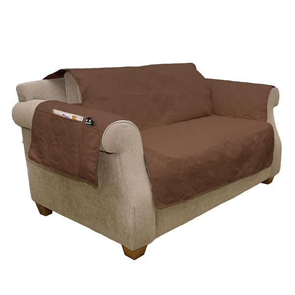 PetMaker Waterproof Furniture Protector Cover for Love Seat with Storage - Brown