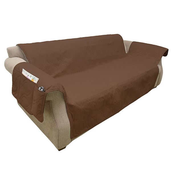 PetMaker Waterproof Couch/Sofa Furniture Slipcover for Dogs and Cats - Brown