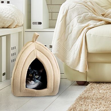 PetMaker Pet Pal Igloo Cat Pet Bed with Removable Cushion