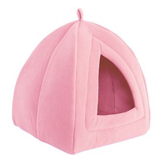 PetMaker Pet Pal Pink Igloo Cat Pet Bed with Removable Cushion