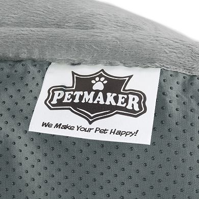 PetMaker Pet Pal Furniture Protector 35" x 35" Gray Pet Cover for Dogs & Cats with Shredded Memory Foam