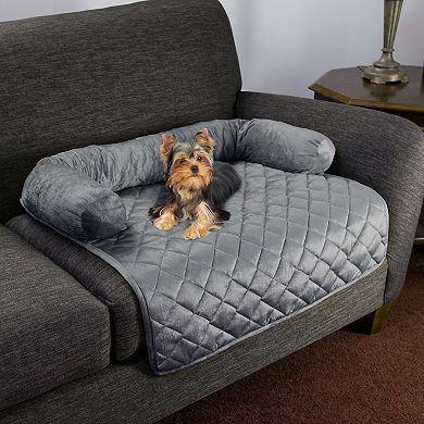 PetMaker Pet Pal Furniture Protector 30" x 30.5" Gray Pet Cover for Dogs & Cats with Shredded Memory Foam