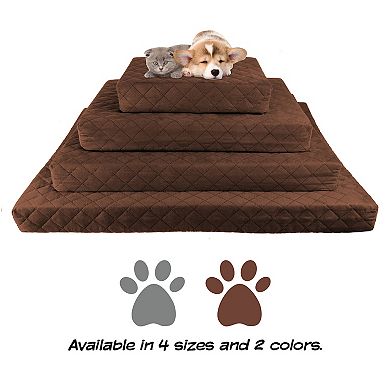 PetMaker Pet Pal Brown Indoor/Outdoor Waterproof Memory Foam Pet Bed