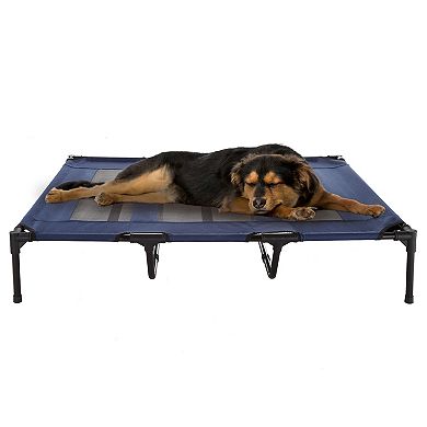 PetMaker Pet Pal Blue Portable Indoor/Outdoor Elevated Pet Cot-Style Bed