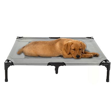 PetMaker Pet Pal Gray Portable Indoor/Outdoor Elevated Pet Cot-Style Bed