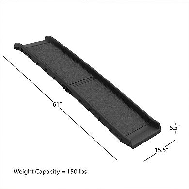 PetMaker Pet Pal Bi-Fold Pet Ramp for Cars, SUVs, Trucks