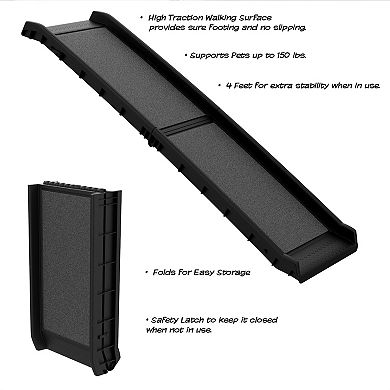 PetMaker Pet Pal Bi-Fold Pet Ramp for Cars, SUVs, Trucks