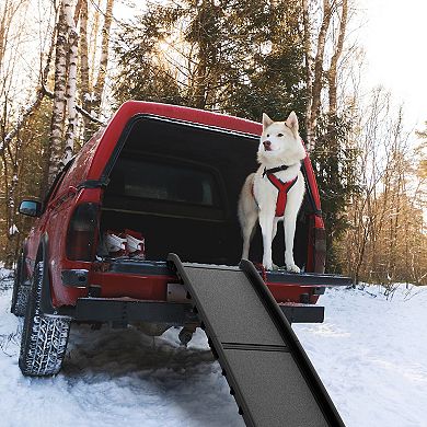 PetMaker Pet Pal Bi-Fold Pet Ramp for Cars, SUVs, Trucks
