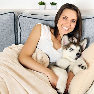 PetMaker 50x60 Waterproof Pet Blanket for Couch, Bed, or Car