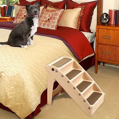 PetMaker Pet Pal 4-Step Folding Plastic Pet Stairs