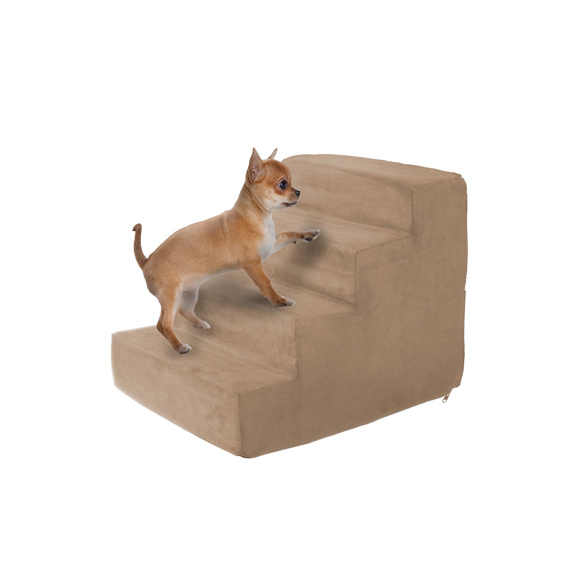 PetMaker Pet Pal High Density Foam Pet Stairs 4 Steps with Washable Cover, 