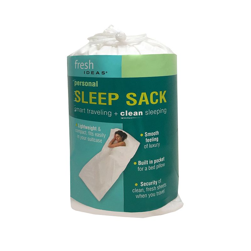 Fresh Ideas Personal Travel Sleep Sack, White