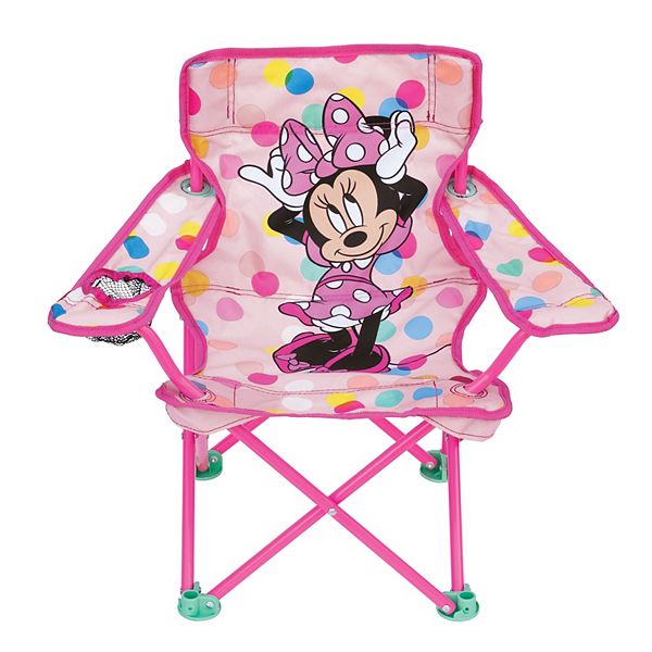 Disney Folding Chair Minnie Mouse Pink Fabric 
