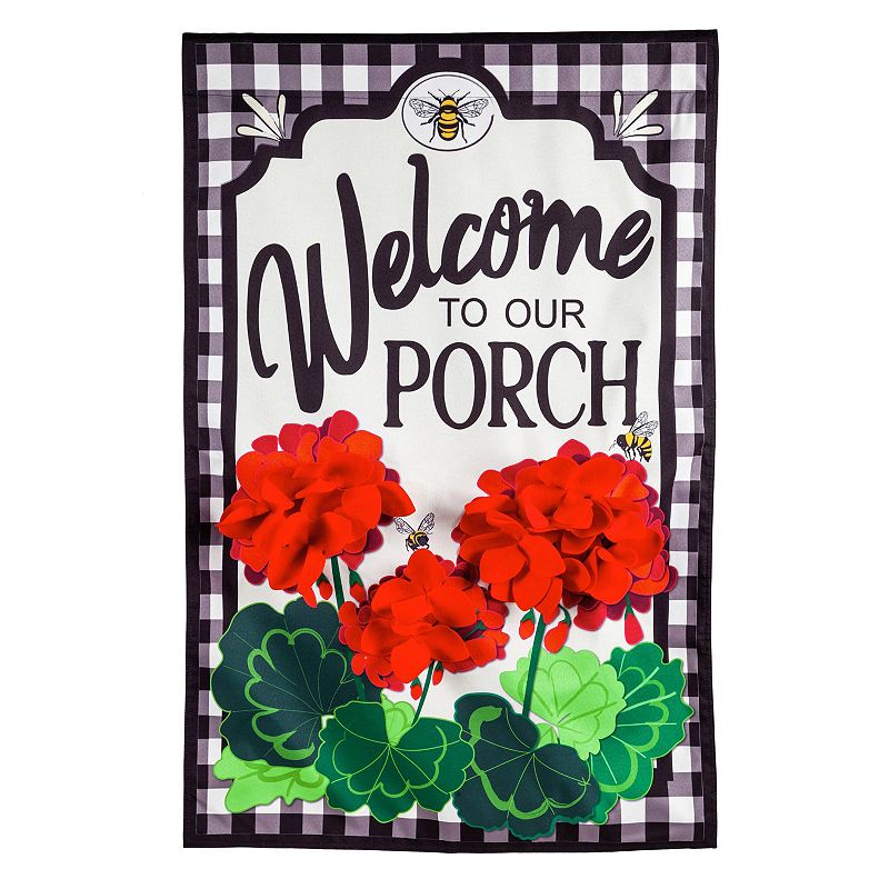 39599459 Welcome To Our Porch Garden Flag, Multicolor sku 39599459
