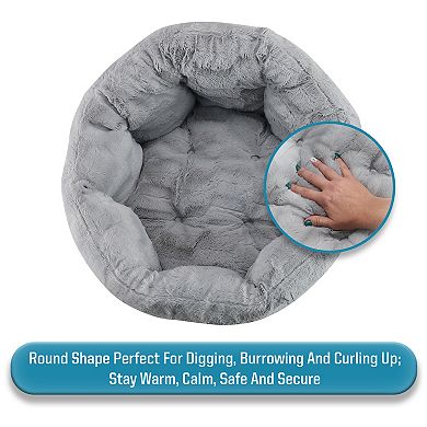 Sleepy Pet Quilted Oval Cuddler Pet Bed