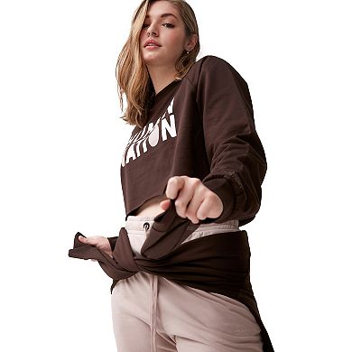 Gender Neutral Human Nation Kind Crop Sweatshirt
