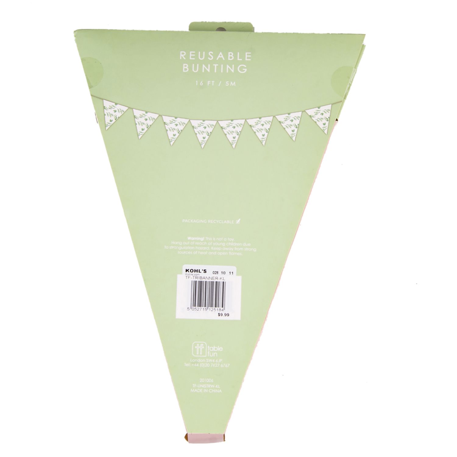 Talking Tables Wimpelkette 'Botanical Bride' – 4 Meter Lange Spitzen-Dekoration Für Hochzeit, Babyparty & Feiern
