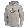 Men's Fanatics Branded Heathered Gray New Orleans Saints Team Logo Pullover Hoodie