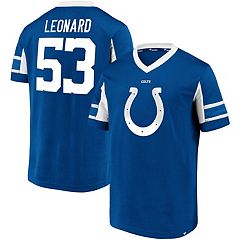 : Fanatics Men's Royal Indianapolis Colts Textured Hashmark  V-Neck T-Shirt : Sports & Outdoors