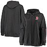 Women's Heathered Charcoal Boston Red Sox Plus Size Full-Zip Hoodie