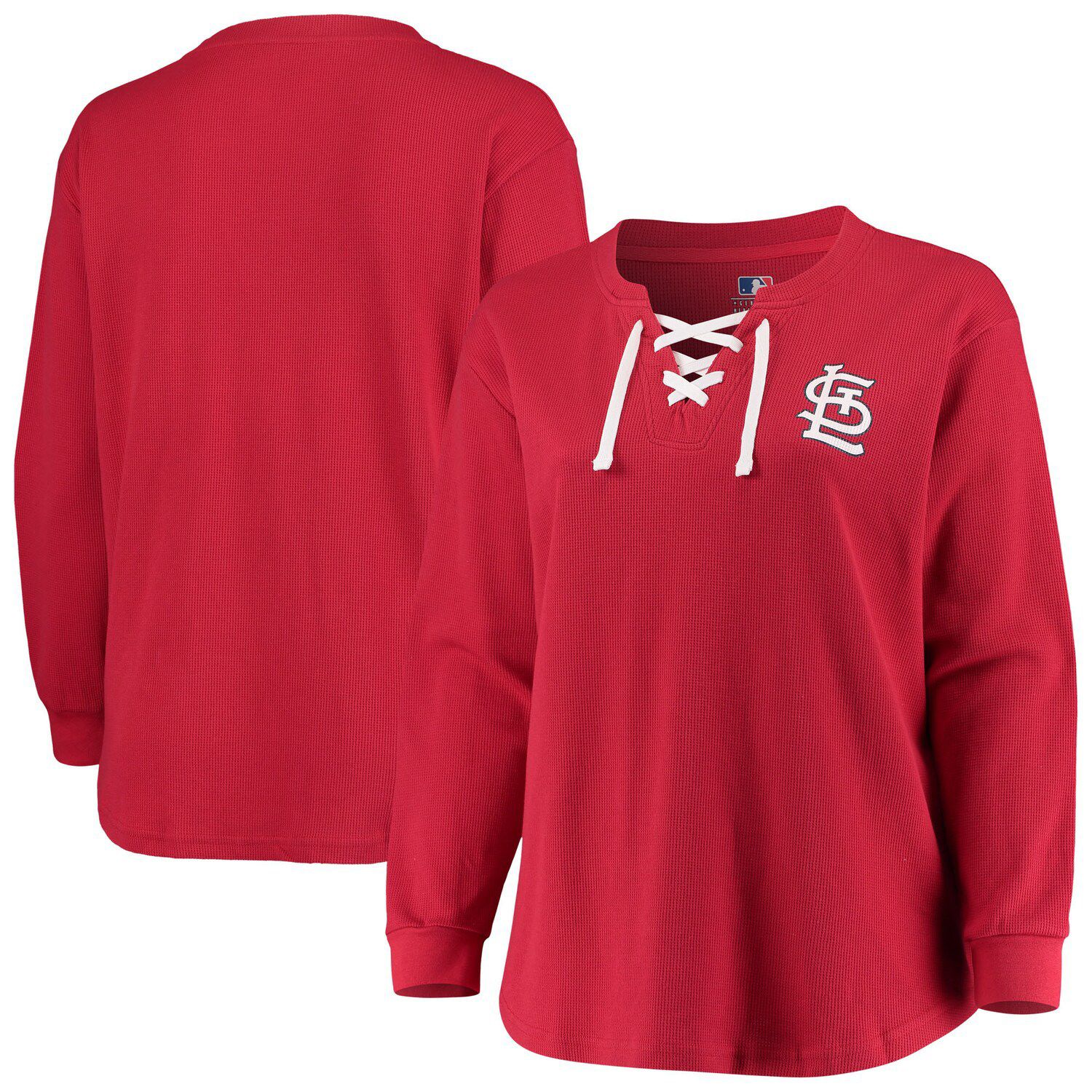 red thermal long sleeve shirt