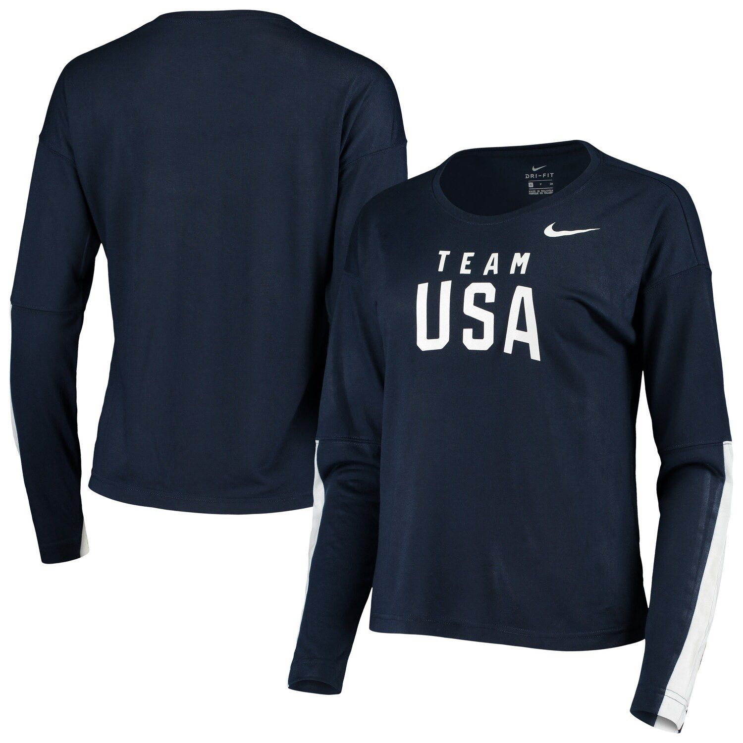 nike navy compression shirt