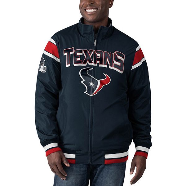 Houston Texans G-III Sports by Carl Banks Fast Pace Reversible Full-Zip  Jacket - Navy/Charcoal