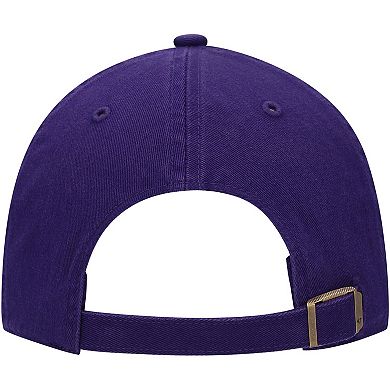 Men's '47 Purple Los Angeles Lakers Core Logo Clean Up Adjustable Hat